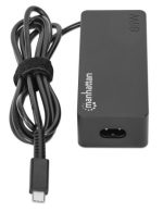 MANHATTAN USB-C Power Delivery Laptop-Netzteil 65 W abnehmbares EU-Stromkabel integriertes USB-C PD-Kabel schwarz – Bild 3
