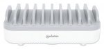 MANHATTAN 10-Port USB-Ladestation 120W 3x USB-C PD-Ports bis zu 18 W/Port 7x USB-A-Ports bis 12 W 2,4 A/Port 120 W Gesamt weiss/grau – Bild 3