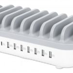 MANHATTAN 10-Port USB-Ladestation 120W 3x USB-C PD-Ports bis zu 18 W/Port 7x USB-A-Ports bis 12 W 2,4 A/Port 120 W Gesamt weiss/grau