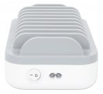 MANHATTAN 10-Port USB-Ladestation 120W 3x USB-C PD-Ports bis zu 18 W/Port 7x USB-A-Ports bis 12 W 2,4 A/Port 120 W Gesamt weiss/grau – Bild 4