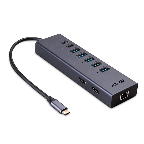 ALS-46325285-9d1b97a25d385b22 LINDY USB C Laptop Mini Dockingstation 2x 4K HDMI – Bild 1