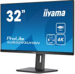 IIYAMA XUB3293UHSN-B5 81,28cm 32Zoll ETE IPS 3840x2160 UHD 1000:1 350cd/m2 4ms HDMI DP USB-C Dock Speakers LAN 65W PD 15cm – Bild 4