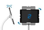 MANHATTAN Anti-Diebstahl-Bodenständer für Tablets von 20,1-27,94cm 7,9-11Zoll Höhenverstellbar abschliessbar rotierbar neigbar weiss – Bild 4