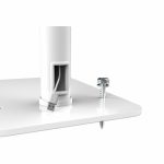 MANHATTAN Anti-Diebstahl-Bodenständer für Tablets von 20,1-27,94cm 7,9-11Zoll Höhenverstellbar abschliessbar rotierbar neigbar weiss – Bild 3
