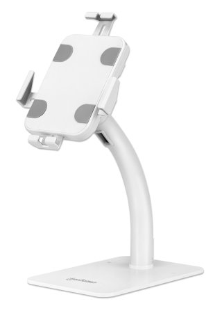 ALS-46456470-eb4064034f4556fe MANHATTAN Anti-Diebstahl-Tischständer für Tablet und iPad abschliessbar für Tablets von 20,1-27,9cm 7,9-11Zoll freistehend weiss – Bild 1
