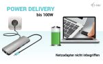 I-TEC USB-C Metal Nano Dock 2x HDMI 1x GLAN 2x USB 3.2 2x USB 2.0 1x USB-C 3.2 Gen.1 Data 1x USB-C 100W PD – Bild 3
