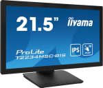 IIYAMA T2234MSC-B1S 54,61cm 21,5Zoll PCAP Bezel Free Front Speakers 10P Touch with Anti-Finger print coating IPS Panel 1920x1080