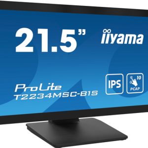 IIYAMA T2234MSC-B1S 54,61cm 21,5Zoll PCAP Bezel Free Front Speakers 10P Touch with Anti-Finger print coating IPS Panel 1920x1080