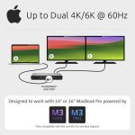 KENSINGTON SD5760T TB4 DockingStation 2x HDMI 1x Thunderbolt 4 1x Thunderbold Host 1x USB-C 2x USB-A 10Gbit 2x USB-A 5Gbit 1x RJ45 – Bild 6