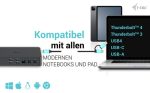 I-TEC USB 3.0 USB-C Thunderbolt 3 Professional Dual 4K Display Docking Station Generation 2 + Power Delivery 100W – Bild 4