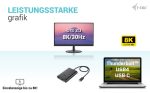 I-TEC USB-C Dual 4K/60Hz single 8K/30Hz DP Video Adapter 2x DP Port – Bild 4