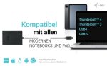 I-TEC USB-C Dual 4K/60Hz single 8K/30Hz DP Video Adapter 2x DP Port – Bild 3