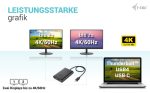 I-TEC USB-C Dual 4K/60Hz single 8K/30Hz DP Video Adapter 2x DP Port – Bild 5