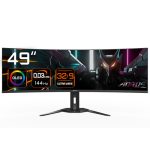 GIGABYTE AORUS CO49DQ 124,4cm 49Zoll DQHD TFT monitor 5120x1440 250cd/m2 2xHDMI 2.1 1xDP 1.4
