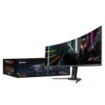 GIGABYTE AORUS CO49DQ 124,4cm 49Zoll DQHD TFT monitor 5120x1440 250cd/m2 2xHDMI 2.1 1xDP 1.4 – Bild 5
