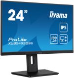 IIYAMA XUB2492QSU-B1 60,96cm 24Zoll IPS-panel 2560x1440 100Hz QHD 5ms MPRT FreeSync 15cm Height Adj. Stand 300cd/m2 HDMI DisplayPort