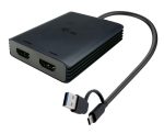 I-TEC USB-A/USB-C Dual 4K HDMI Video Adapter 2x 4K HDMI Display Adapter mit DisplayLink Chip 6950