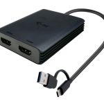 I-TEC USB-A/USB-C Dual 4K HDMI Video Adapter 2x 4K HDMI Display Adapter mit DisplayLink Chip 6950