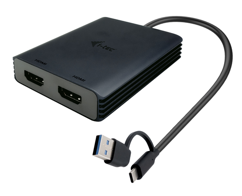ALS-47110308-5d577c16ec46cbc5 I-TEC USB-A/USB-C Dual 4K HDMI Video Adapter 2x 4K HDMI Display Adapter mit DisplayLink Chip 6950 – Bild 1