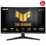 ASUS TUF Gaming VG27VQ3B 68,58cm 27Zoll Fast VA FHD WLED Curved 1500R 16:9 180Hz 250cd/m2 1ms 2xHDMI DP 2x2W Speakers Black