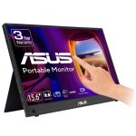ASUS ZenScreen Touch MB16AMTR portable monitor 39,62cm 15,6Zoll IPS FHD WLED 16:9 250cd/m2 5ms HDMI USB-C Speakers Black+Dark Gray