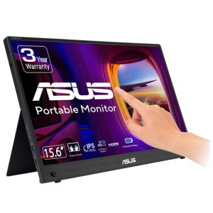 ASUS ZenScreen Touch MB16AMTR portable monitor 39,62cm 15,6Zoll IPS FHD WLED 16:9 250cd/m2 5ms HDMI USB-C Speakers Black+Dark Gray