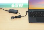 MANHATTAN Universal Notebook-Netzteil 65W Ladegerät mit 9 Adaptersteckern und Universalspannung abnehmbares EU-Stromkabel schwarz – Bild 2