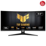 ASUS TUF Gaming VG34VQ3B 86,36cm 34Zoll VA WLED Curved 1500R UWQHD 21:9 180Hz 400cd/m2 1ms 2x2W 2xHDMI 2xDP Black – Bild 2