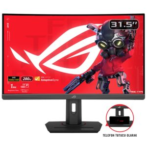 ASUS ROG Strix XG32WCMS 80,01cm 31,5Zoll Fast VA WLED Curved 1500R WQHD 16:9 280Hz 350cd/m2 1ms HDMI DP USB-C Black