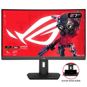 ASUS ROG Strix XG27WCMS 68,58cm 27Zoll Fast VA WLED Curved 1500R WQHD 16:9 280Hz 400cd/m2 1ms HDMI DP USB-C Black