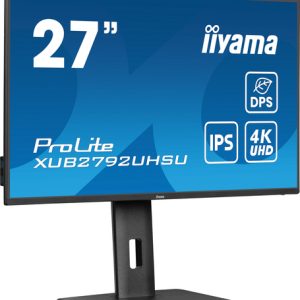 IIYAMA XUB2792UHSU-B6 68,58cm 27Zoll IPS UHD 60Hz 350cd/m2 4ms HDMI DP Speakers