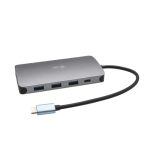 I-TEC USB-C Metal Dock 1xHDMI 1xVGA 1xSD+1xmicroSD Kartenleser 1xGLAN 1xAudio/Mic 3xUSB 3.1 1xUSB-C Data 1xUSB-C PD + Netzteil 100W – Bild 3