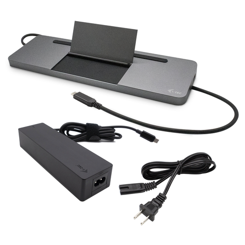 ALS-47315258-5d13278c449c9d6d I-TEC USB-C Metal 4K 3xDisplay DS 1xHDMI1xVGA1xDP 1xSD+1xmicroSD CR 1xGLAN 1x3.5mmAudio 2xUSB 3.0 2xUSB 2.0 1xUSB-C PD+ Netztei 100W – Bild 1