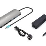 I-TEC USB-C Metal Nano Dock 2x HDMI 1x GLAN 2x USB 3.2 2x USB 2.0 1x USB-C 3.2 Gen.1 Data 1x USB-C 100W PD + Netzteil 100W
