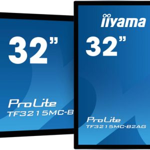 IIYAMA TF3215MC-B2AG 81,28cm 32Zoll PCAP AntiGlare Bezel Free 30-Points TouchScreen 1920x1080 AMVA3 panel VGA HDMI DisplayPort panel