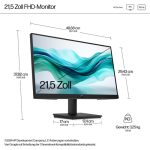 HP Series 3 Pro 322pf 54,61cm 21,5Zoll FHD 250nits HDMI DP VGA (EU) – Bild 3