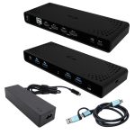 I-TEC Universal Dual 4K Display Docking Station PD 85W + USB-C Charger 100W