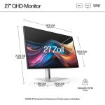 HP Series 7 Pro 727pq 68,58cm 27Zoll QHD Monitore DP HDMI (EU) – Bild 5