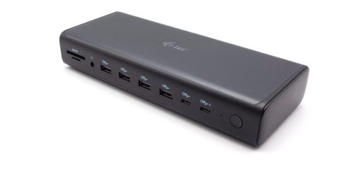 ALS-47341542-33816aa815f7d247 I-TEC Universal 6x 4K Display DS 6x4K 2xDP 2xHDMI 2xUSB-C 1xGLAN 2xUSB-C Gen.2 4xUSB 3.2 1xAudio/Mic Jack 1xSD/microSD Cr PD 140W KL – Bild 1