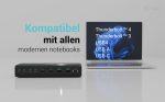 I-TEC Universal 6x 4K Display DS 6x4K 2xDP 2xHDMI 2xUSB-C 1xGLAN 2xUSB-C Gen.2 4xUSB 3.2 1xAudio/Mic Jack 1xSD/microSD Cr PD 140W KL – Bild 3