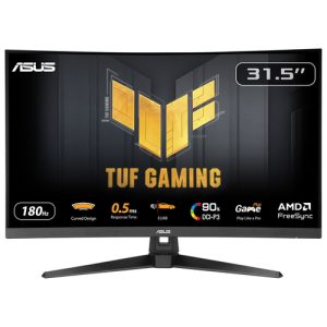 ASUS TUF Gaming VG32WQ3B 80,01cm 31,5Zoll Fast VA WLED Curved 1500R QHD 16:9 180Hz 300cd/m2 0.5ms 2xHDMI DP 2x2W Speakers Black