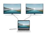 MANHATTAN USB-C PD 10-in-1 Dual Monitor Dockingstation 2xHDMI 4K60Hz 3xUSB-A 1xUSB-C 5Gbit/s USB-C PD 100W SD/MicroSD Gb-RJ45 – Bild 2