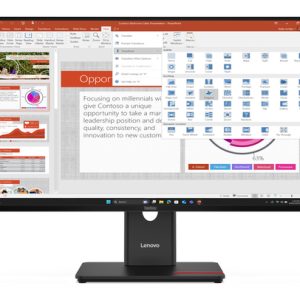 LENOVO ThinkVision T27-40 LED monitor 68,58cm 27Zoll 1920x1080 Full HD 1080p 120Hz IPS 300cd/m2 1500:1 4ms HDMI VGA DisplayPort 3y