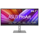 ASUS PA34VCNV 86,61cm 34,1Zoll WQHD IPS 60HZ 5MS RJ45 HDMI MINI-DP THUNDEBOLT BLACK+SILVER