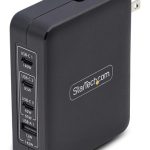 STARTECH.COM 140W USB-C-Wandladegerät 3x USB-C/1x USB-A PD 3.1 Internationaler GaN-Ladegerät fur MacBook/Dell XPS/Inspiron
