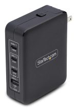 STARTECH.COM 140W USB-C-Wandladegerät 3x USB-C/1x USB-A PD 3.1 Internationaler GaN-Ladegerät fur MacBook/Dell XPS/Inspiron