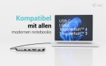 I-TEC USB-C Metal NanoDock 2xHDMI 1xUSB-C Video 1xGLAN 1xAudio/Mic 1xSD/microSD 1xUSB 3.2 3xUSB-C 3.2 Gen2 2xUSB 2.0 PD140W+charger – Bild 2