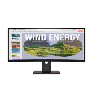 LENOVO ThinkVision T34WD-40 LED monitor curved 86,36cm 34Zoll 3440x1440 UWQHD 120Hz VA 300cd/m2 3000:1 HDR10 4ms HDMI DisplayPort