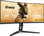 IIYAMA GCB3486WQSCP-B1 86,36cm 34Zoll VA 3440x1440 500cd/m2 0.4ms 2xHDMI 2xDP USB