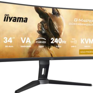 IIYAMA GCB3486WQSCP-B1 86,36cm 34Zoll VA 3440x1440 500cd/m2 0.4ms 2xHDMI 2xDP USB